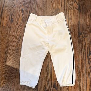Mizuno Kids Cream Joggers with Black Stripe